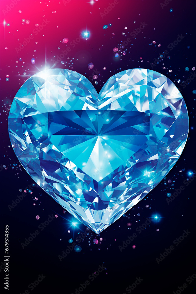 heart shaped gemstone. Generative AI, heart shaped gemstone. Generative AI,