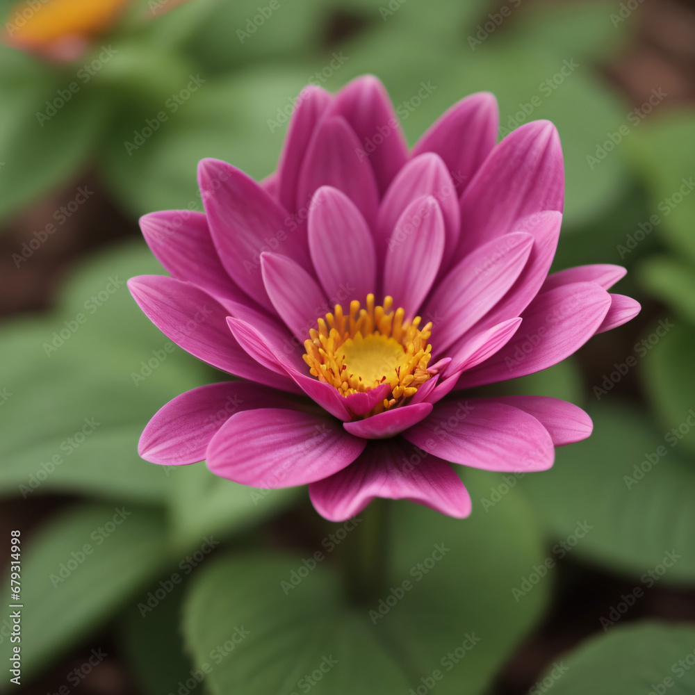 Pink Yellow Daisy sweet flower