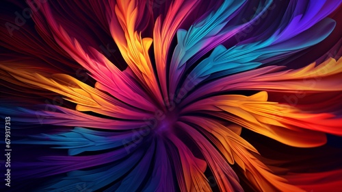 Wallpaper Mural Colorful abstract fractal illustration for creative design Torontodigital.ca
