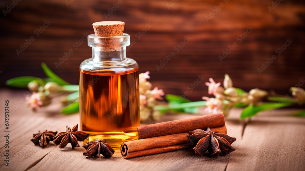 spice essential oil in a bottle. Generative AI, spice essential oil in a bottle. Generative AI,