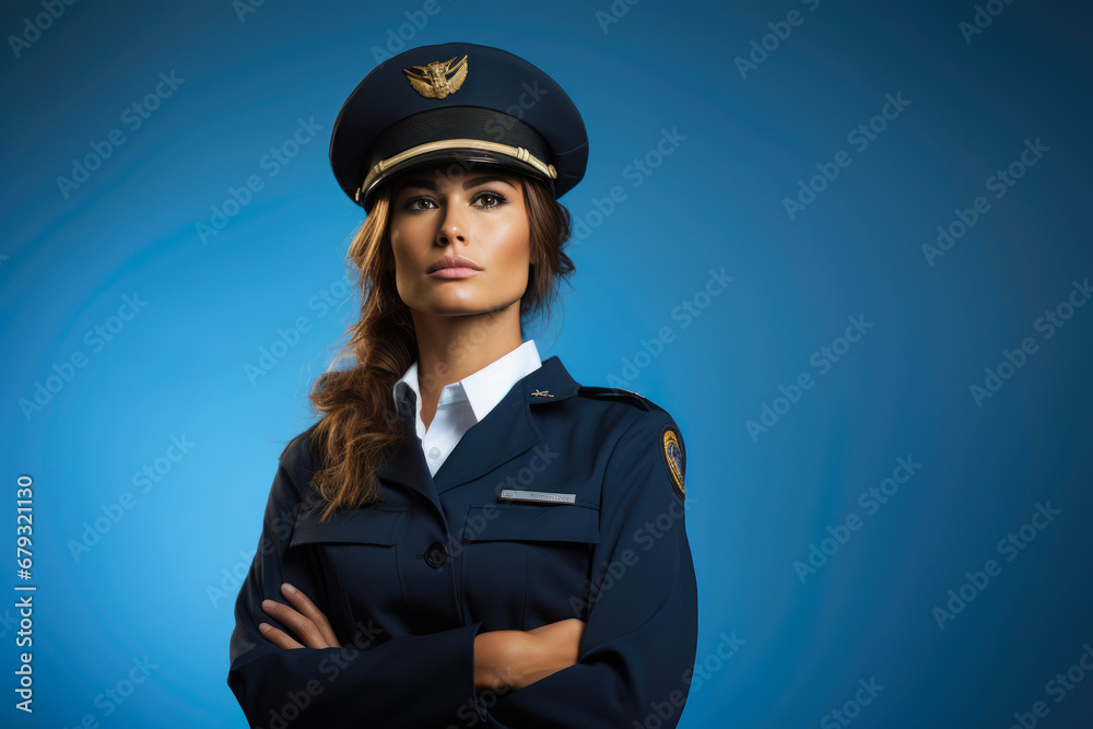 Aeronautical Officer in Deep Thought, Blue Setting Aeronautical Officer in Deep Thought, Blue Setting