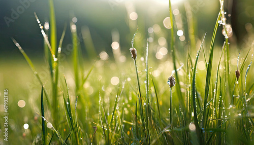 Early Morning Dew on the Grass