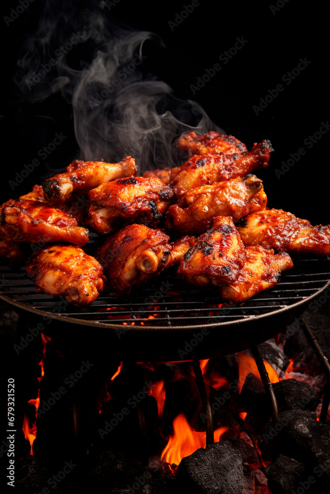The wings are grilled. Generative AI, The wings are grilled. Generative AI,