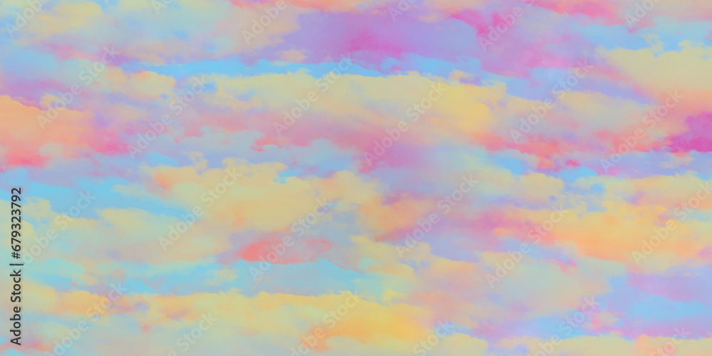 Abstract background with colorful watercolor texture background .vintage colorful sky and cloudy background .hand painted vector illustration with watercolor design .