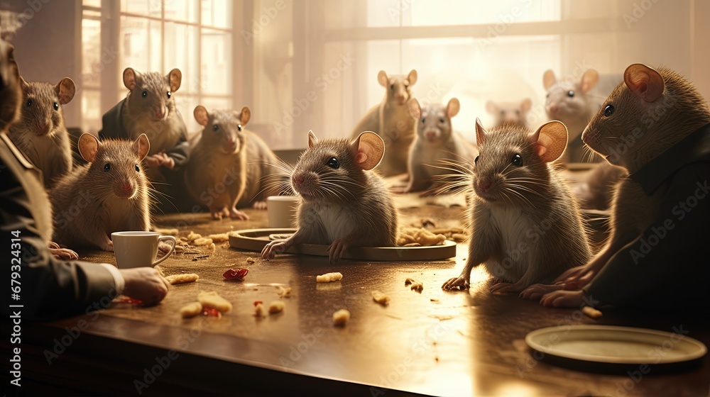 A detail shot of a meeting room often referred to as MICE by the hospitality fraternity - obrazy, fototapety, plakaty 
