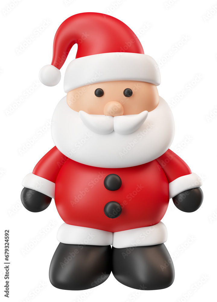 Santa Claus cartoon in 3d render illustration Santa Claus cartoon in 3d render illustration