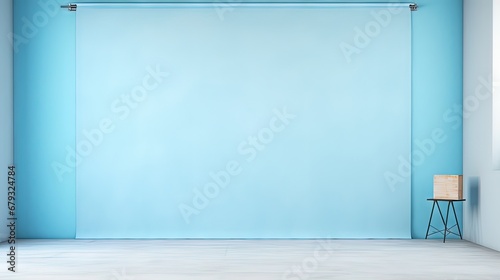 Painted canvas or muslin fabric cloth studio backdrop or background, suitable for use with portraits, products and concepts. Light blue painted design.