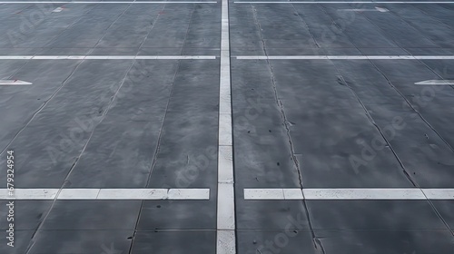Level asphalted road with a dividing stripes and pedestrian crossing. The texture of the tarmac  top view.