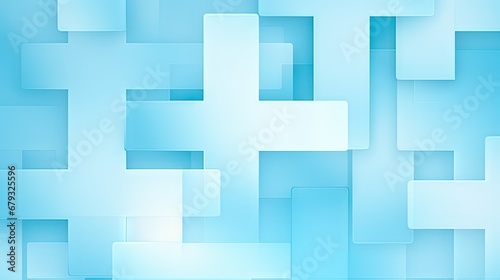 Abstract medical health white cross pattern blue background. Graphic illustrations healthcare technology and science concept.