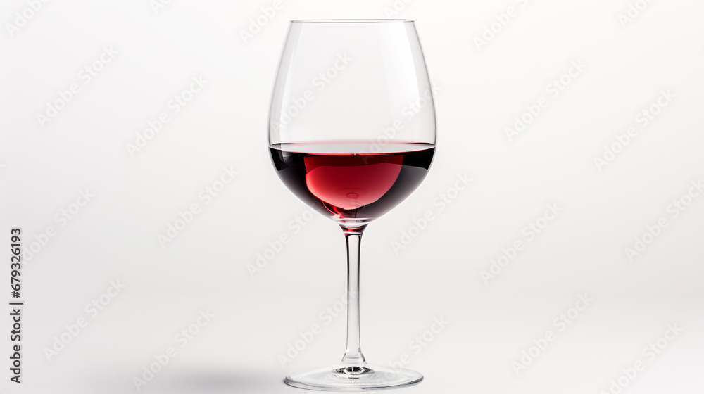 Red Wine Glass on a White Background Red Wine Glass on a White Background