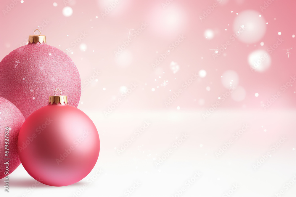 Pink Winter Backroom with room for text created with Generative AI technology Pink Winter Backroom with room for text created with Generative AI technology