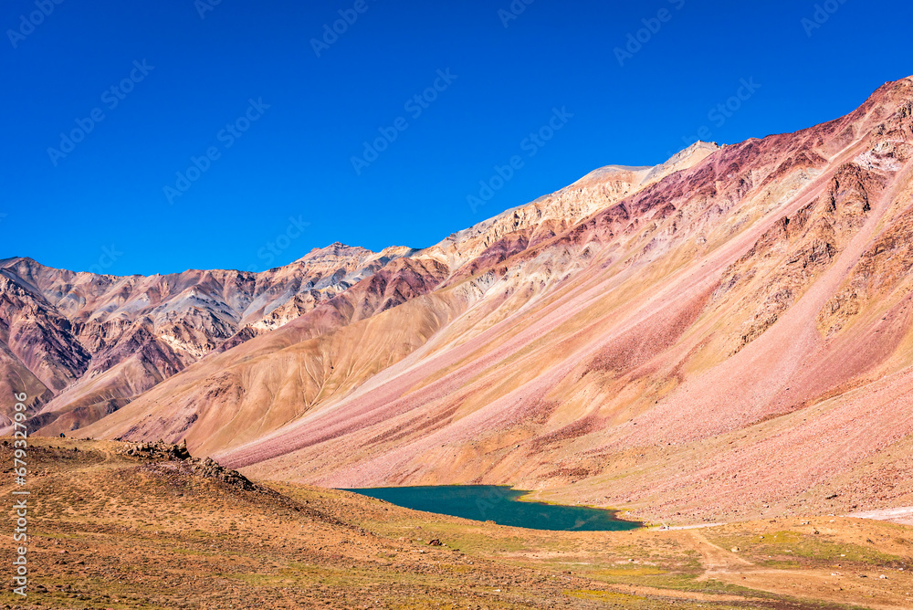 Chandratal or  Lake of the moon is a high altitude lake located at 4300m in Himalayas of Spiti Valley, Himachal Pradesh, India. The name of Lake originated due to its crescent moon like shape.