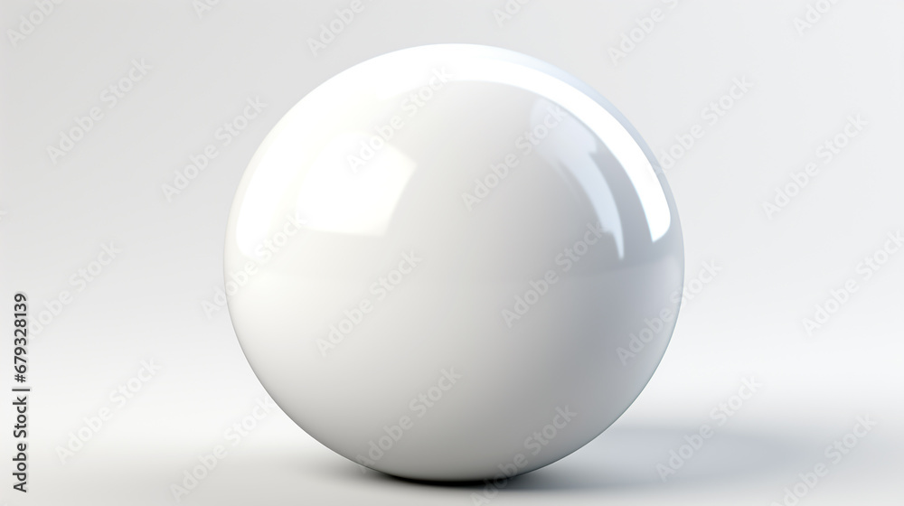 White sphere on a white background White sphere on a white background