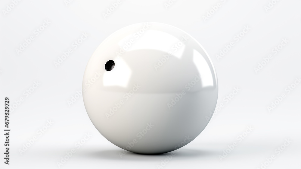 Obraz premium White sphere on a white background