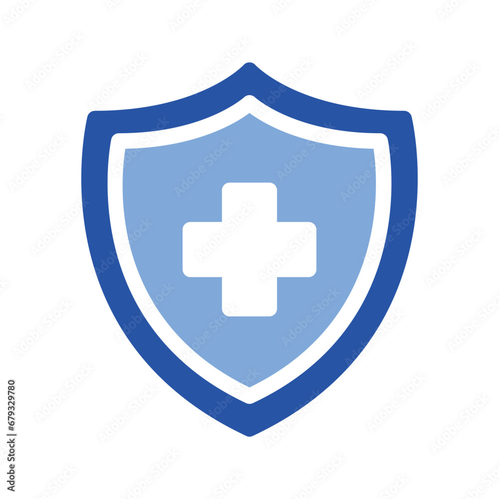 Health Insurance Glyph Blue Icon