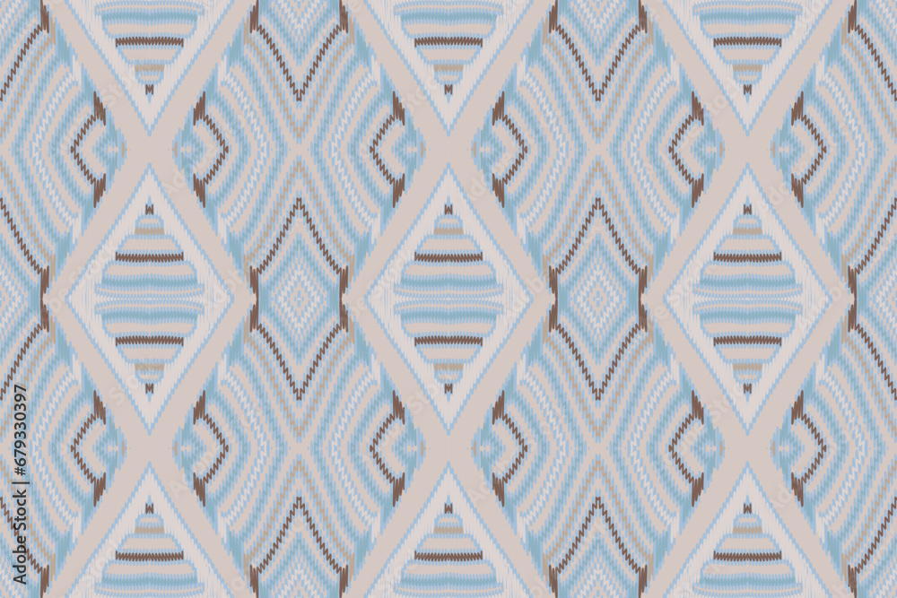 Ikat paisley embroidery on the fabric in Indonesia and other Asian countries.geometric ethnic oriental seamless pattern.Aztec style. illustration.design for texture,fabric,clothing,wrapping,carpet. Ikat paisley embroidery on the fabric in Indonesia and other Asian countries.geometric ethnic oriental seamless pattern.Aztec style. illustration.design for texture,fabric,clothing,wrapping,carpet.