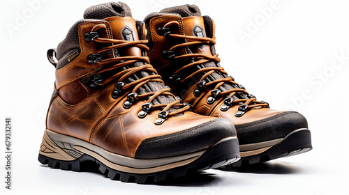 Hiking Boots Isolated on white background