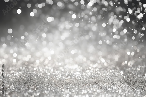 Silver glitter seamless background