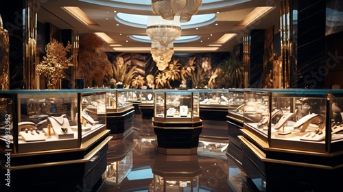 a high-end jewelry store in remarkable 8K quality © shahar