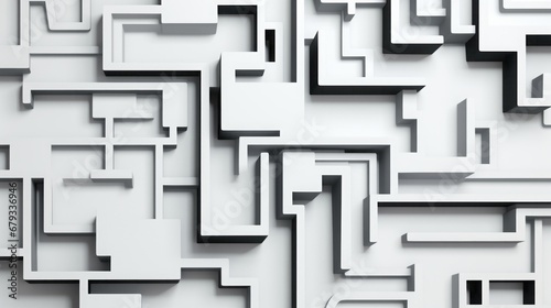 background abstraction geometric shapes and lines white and black.