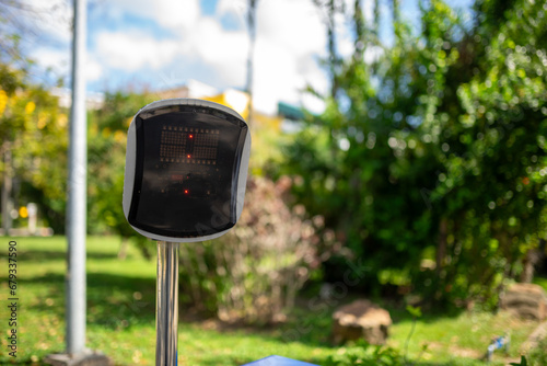 Sensor door car paking in soft light photo