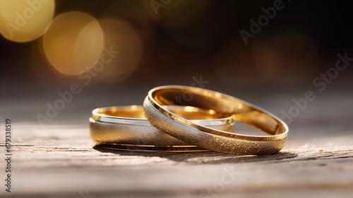 golden wedding rings