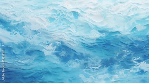 background sea with foam top view.