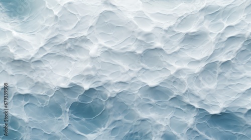 background sea with foam top view.
