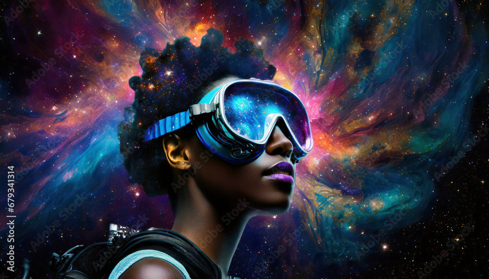 The magic of learning to Scuba dive - Woman wearing scuba diving mask The magic of learning to Scuba dive - Woman wearing scuba diving mask
