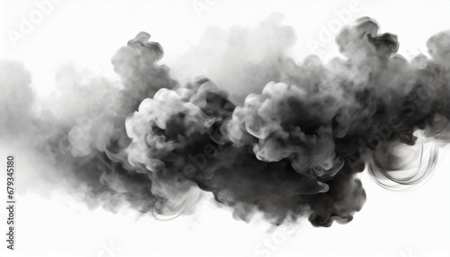 dark fog or smoke effect isolated on white background steam explosion special effect effective texture of steam fog smoke png vector illustration © RichieS
