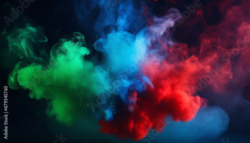 colourful smoke
