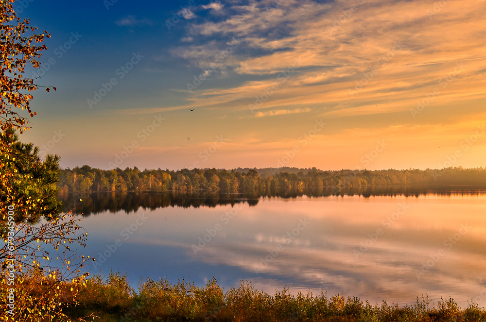Fototapeta premium Sonnenaufgang in Tister Bauernmoor
