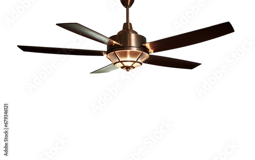 Ceiling Fan and light on transparent background. © Tayyab Imtiaz