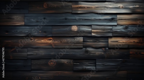 Design of dark wood background AI generated illustration