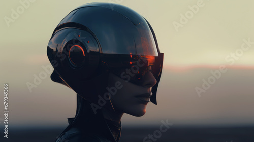 illustration robot androit pilot of the spaceship of the future  © Space Wind