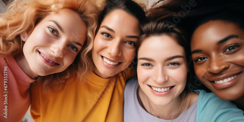 Smiling Together: Panoramic Portrait of Ethnic Diversity in Teen Friendship