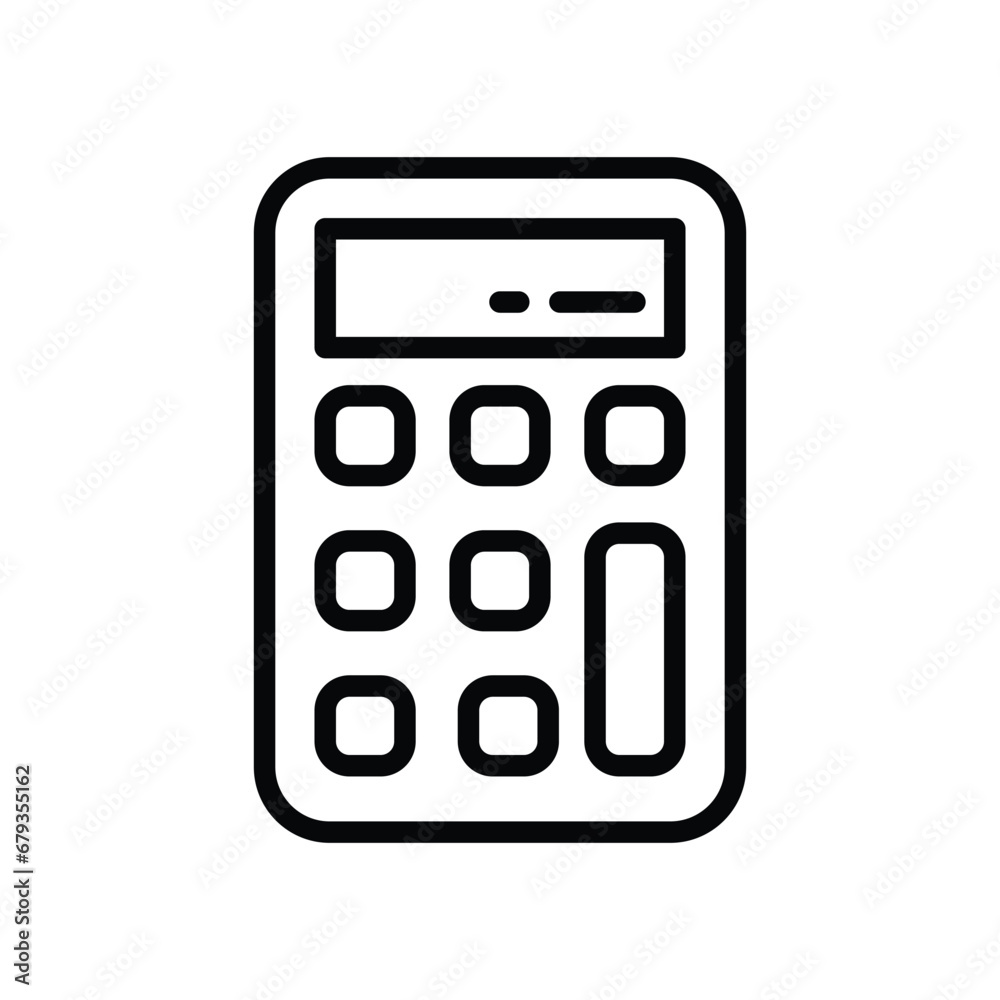 Calculator icon isolate white background vector stock illustration Calculator icon isolate white background vector stock illustration