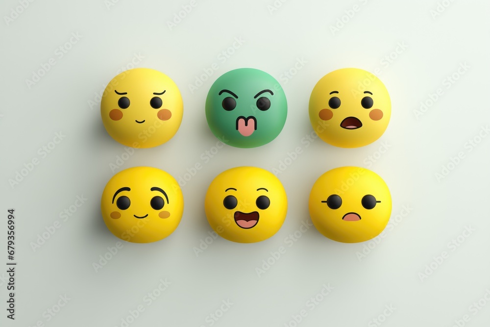 Obraz premium 3d Emoji. Various 3d Emojis.