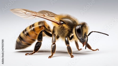 bee full body on white background