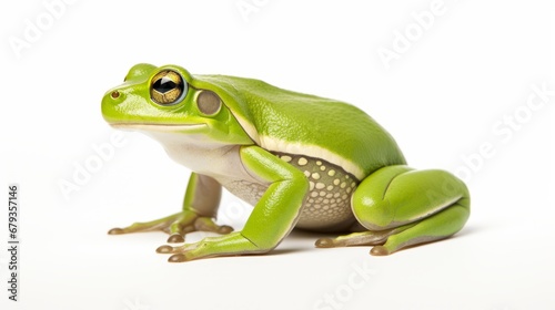 frog full body on white background