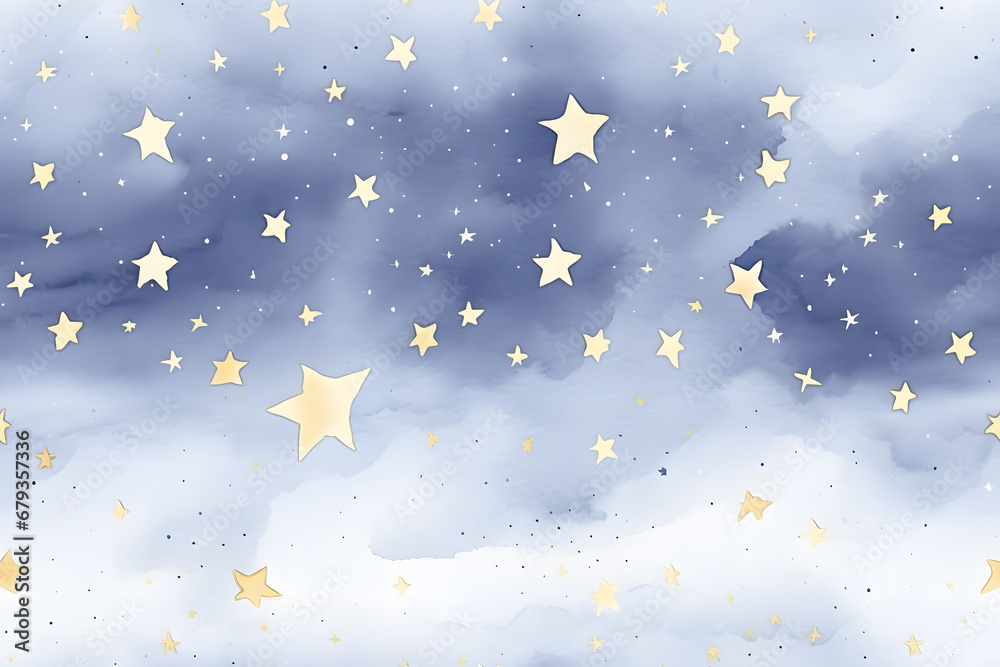 Seamless pattern texture of stars background