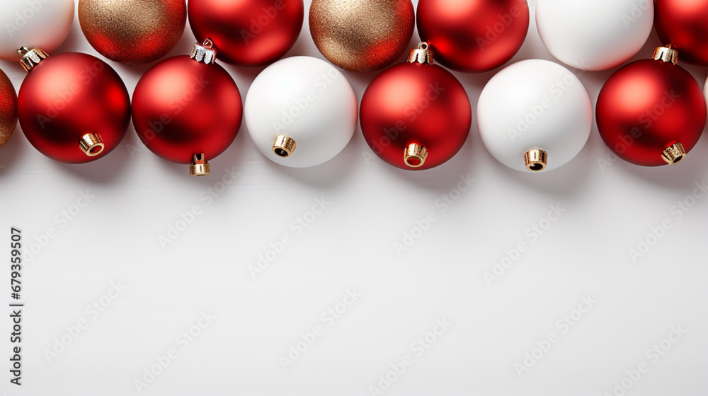 Merry Christmas and Happy Holidays greeting card, frame, banner. New Year. Noel. Christmas white handmade gifts and red decor on light background top view. Winter xmas holiday theme. Flat lay Merry Christmas and Happy Holidays greeting card, frame, banner. New Year. Noel. Christmas white handmade gifts and red decor on light background top view. Winter xmas holiday theme. Flat lay
