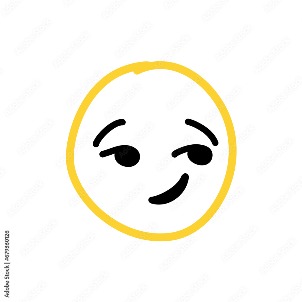 Fototapeta premium emoticon hand drawn vector