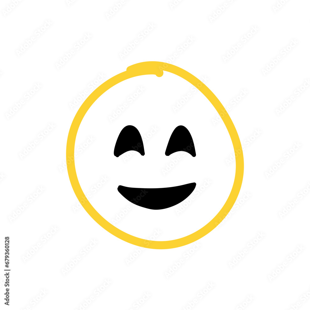 emoticon hand drawn vector