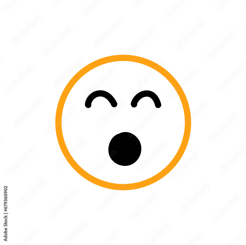 Fototapeta premium Hand drawn emoji. Doodle emoticons, smile face sketch