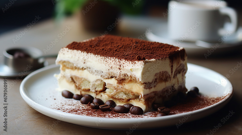 Classic Italian Tiramisu Dessert with Coffee Soaked Ladyfingers Classic Italian Tiramisu Dessert with Coffee Soaked Ladyfingers