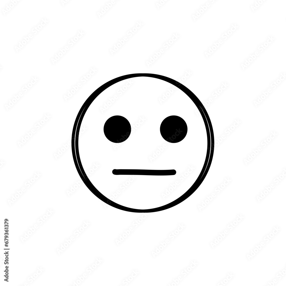 Doodle Emoji face icon. Hand drawn sketch style. Doodle Emoji face icon. Hand drawn sketch style.