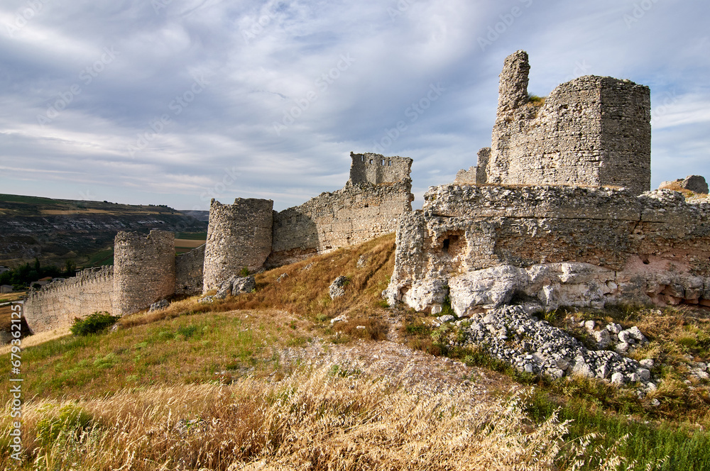 Ruins of the castle and walls of Fuentidueña
