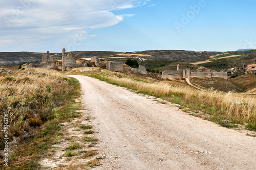 Ruins of the castle and walls of Fuentidueña