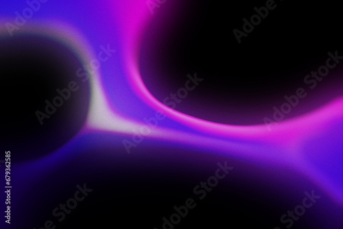 Colorful abstract waves retro purple and pink grainy gradient background noise texture effect Fluid shape poster design